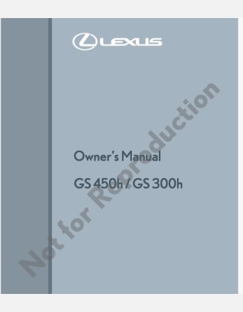 lexus gs 300h & gs 450h 2017 2018 2019& 2020 owners manual